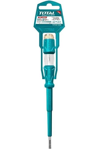 TOTAL Total screwdriver with power test bulb, 2 pieces