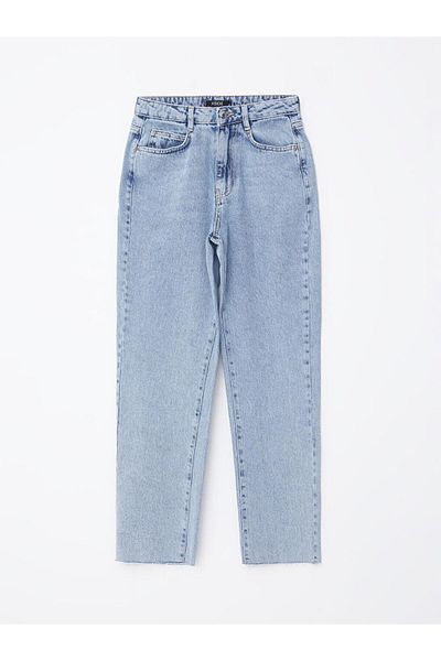 LC Waikiki Pantaloni Jean de damă cu ajustare dreaptă