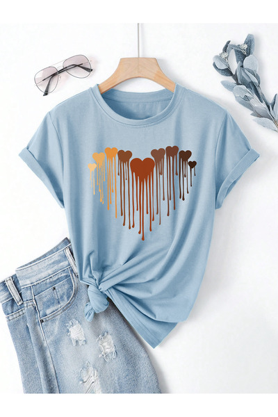 uyguntarz Eriyen Kalpler Baskılı Tasarım Tshirt