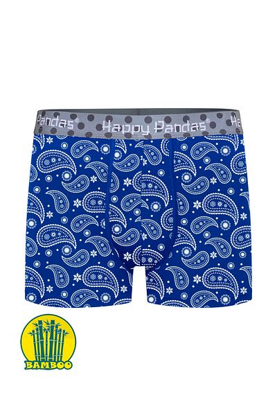 BRAINWEAR Men's Lycra Bamboo Digital Written Boxer - Creation of Happy Panda