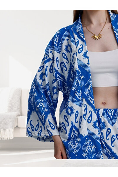 MOONBULL Γυναικείο Σετ Κιμονό με σχέδια