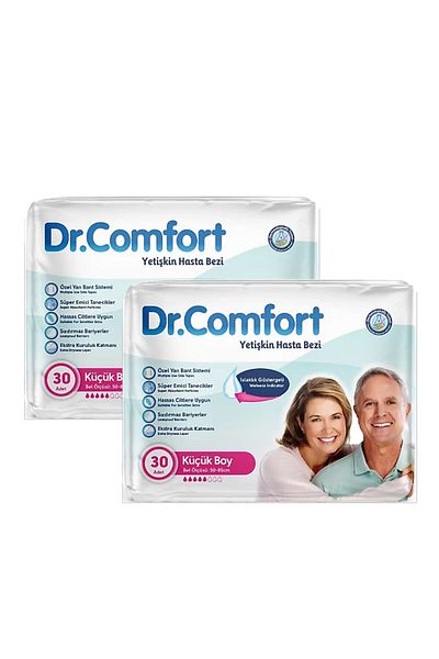 Comfort Dr. Comfort Adult diapers adjustable side straps, suitable for sensitive skin, Size S, 30 pcs X 2
