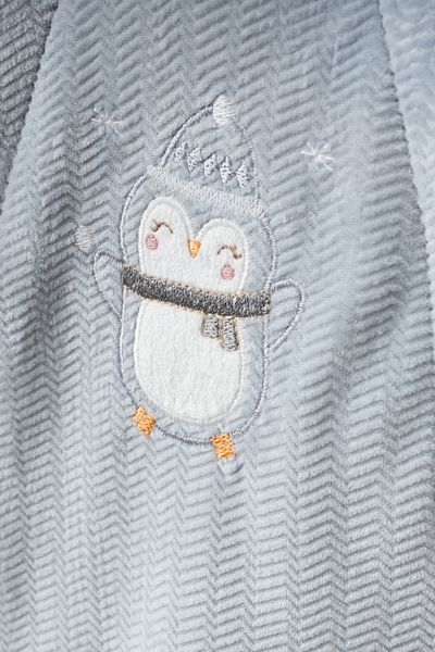 Bebitof Cute Penguin Pattern Wellsoft Lined Astronaut Jumpsuit with Door
