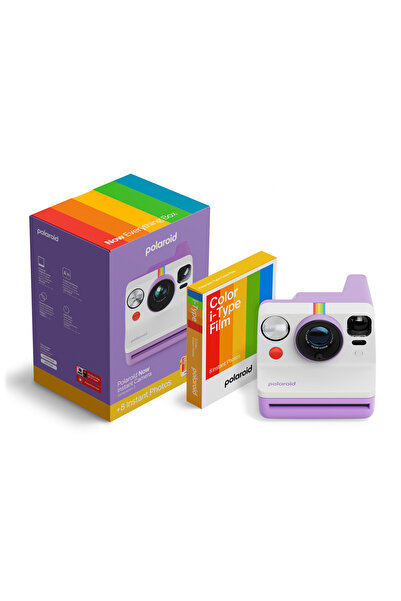 Polaroid Now Gen 3 Purple + Color Film Bundle (8 Film)