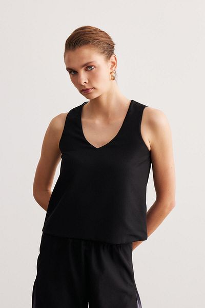 STELLA PULVIS Black Basic Crepe Suit