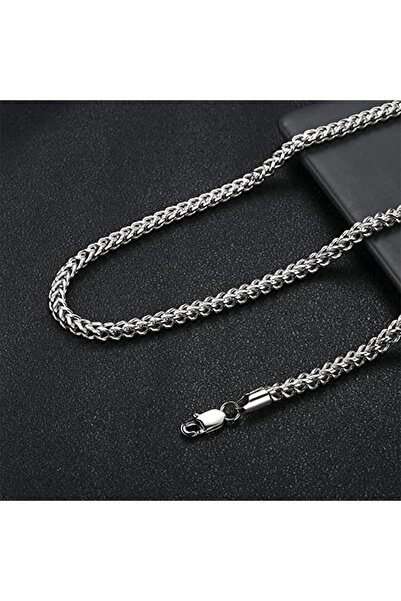TREND COLLECTİON Tilki Kuyruğu Çelik Erkek Kolye 316 L Çelik Erkek Zincir Kolye