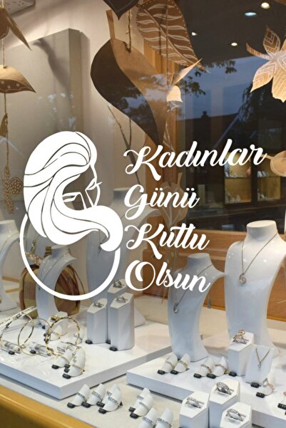 New Jargon Autocolant pentru vitrină din sticlă cu textul „Femei și Ziua Feme...