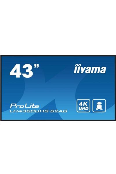IIYAMA Ecran profesional VA LED Iiyama 42.5" LH4360UHS-B2AG, UHD (3840 x 2160), HDMI, Boxe (Negru)