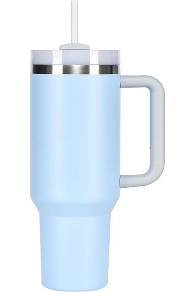 Generic Vacuum Tumbler with Straw, Tumbler with Handle and Lid, ReusableVacuum Tumbler