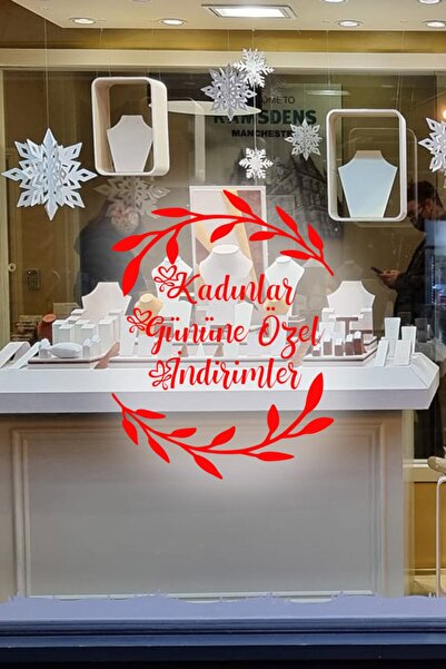 New Jargon 8 martie Reduceri speciale de Ziua Femeii Autocolant pentru vitrin...