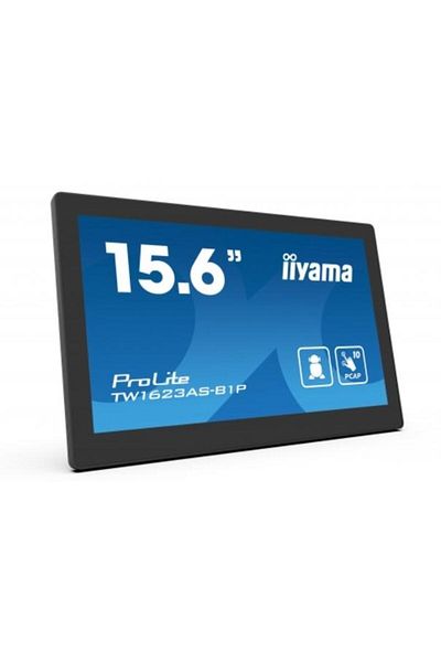 IIYAMA Monitor IPS LED Iiyama 15.6" TW1623AS-B1P, Full HD (1920 x 1080), HDMI, Touchscreen, Boxe (Negru)