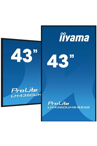 IIYAMA Ecran profesional VA LED Iiyama 42.5" LH4360UHS-B2AG, UHD (3840 x 2160), HDMI, Boxe (Negru)