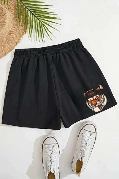 BENROMA Tiger Printed Unisex Children's Shorts