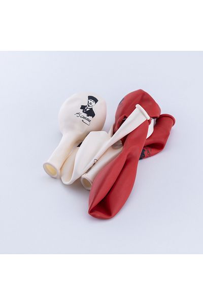Bimotif 10 Lu Ataturk Care Balloon Set Red-White