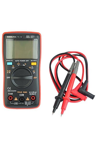 Class Toolfıx Tf-119 Işıklı True Rms Dijital Ölçü Aleti
