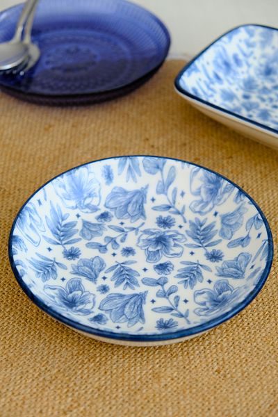 tabakevi Plate House Porcelain Blue Heaven Plate 240Cc Single 15X15X2Cm