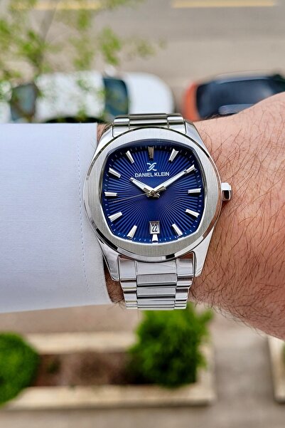 Daniel Klein Kadranı Lacivert Kordonu Metalik Renk 2 Yıl Garantili 41 Mm Erke...