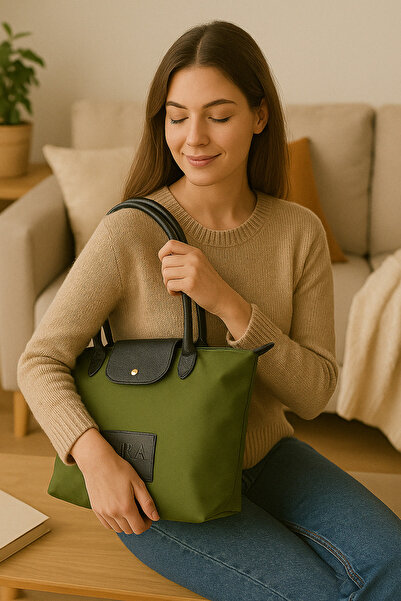 aura bag Katlanabilir Tote Omuz Çantası