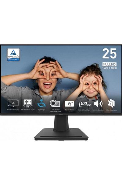 MSI Monitor IPS LED MSI 24.5" PRO MP252, Full HD (1920 x 1080), HDMI, DisplayPort, Boxe, 100 Hz, 1 ms