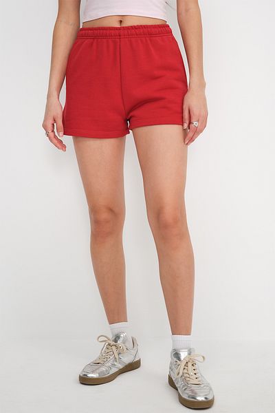 Addax Pocketed and Elastic Waist Shorts Ş1010-N12