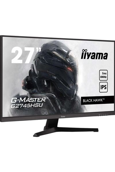 IIYAMA Monitor Gaming IPS LED iiyama G-Master 27" , Full HD (1920 x 1080), HDMI, Boxe, 100 Hz, 1 ms (Negru)