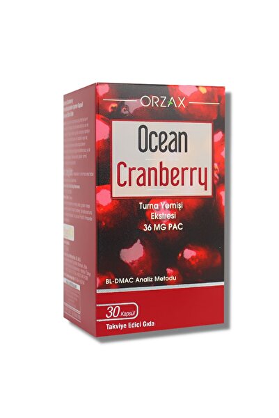 Orzax Ocean Cranberry Turna Yemişi Ekstresi 36 mg Pac 30 Kapsül