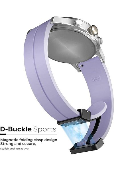 AWH Magnetic Silicone Watch Band, Quick Release, 16 22mm, Sport Strap for Men & Women