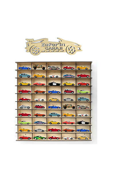 Woodbu 50 Araçlık Akçaağaç 1/64 Hobi Araba Rafı