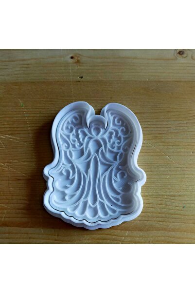 KUNDUZ AHŞAP TASARIM ATÖLYESİ Yeni Yıl Meleği Kurabiye Kalıbı 2 Parça | Gıday...