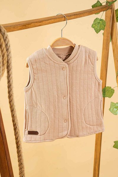 bombe Baby Kids Skin Crew Neck Cotton Comfortable Vest Trend Fashion Vest
