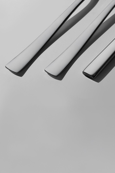 Nehir Deniz Satin 12-Person 89-Piece Leather Boxed Cutlery Set