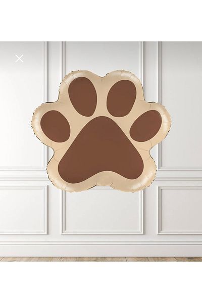 Deniz Party Store Caramel Paw Foil Balloon Cat Dog Birthday Party Balloon 52 X 44.5 cm 1 Piece