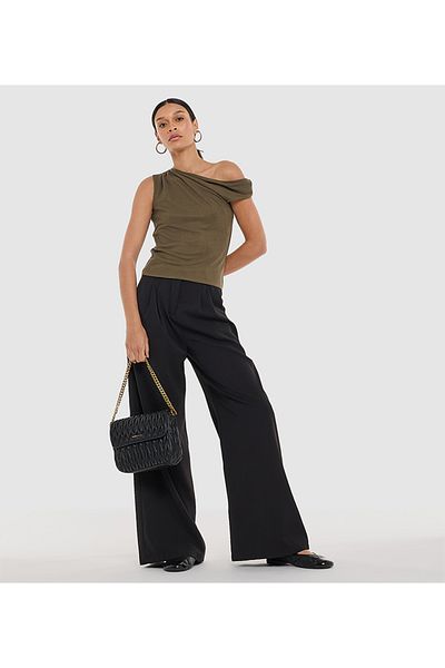 BCBG ONE SHOULDER TOP
