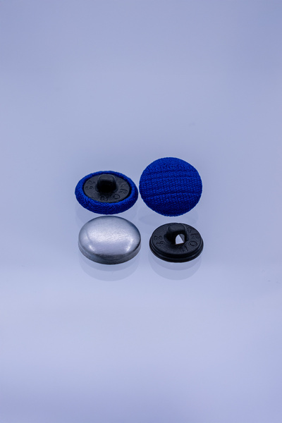 MİKRON Bombe Fabric Covering Button (Black/1.000 Pcs / 13.30 mm)