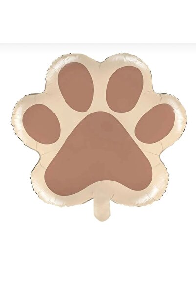 Deniz Party Store Karamel Pati Folyo Balon Kedi Köpek Doğum Günü Partisi Balonu 52 x 44.5 Cm 1 adet