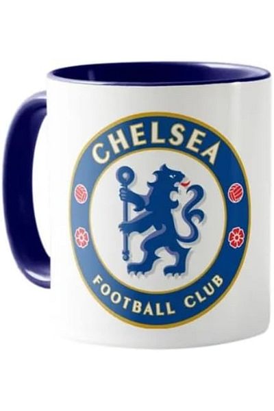 Spoil Your Wall Chelsea Football Club | Gift Merchandise Sports Printed Mugs | 325ml Color Blue Handle