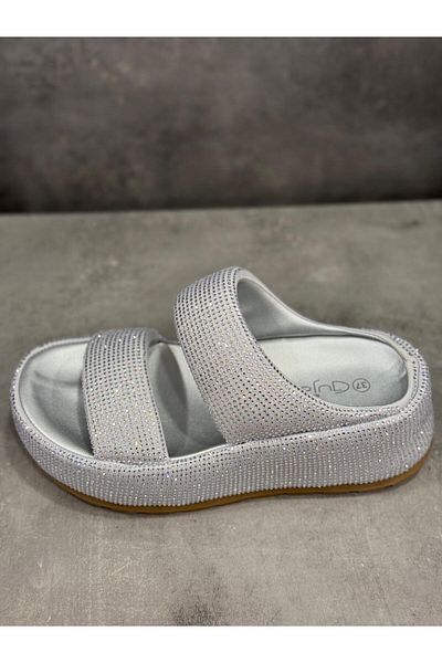 Guja Ultra Comfortable Slippers with Sole, Modern Stone Detail Slippers Suitable for Daily Use