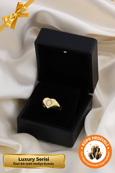 Lucente Jewellery Luxury Serisi Işıklı Hediye Kutulu O Harf 925 Ayar Gümüş Al...