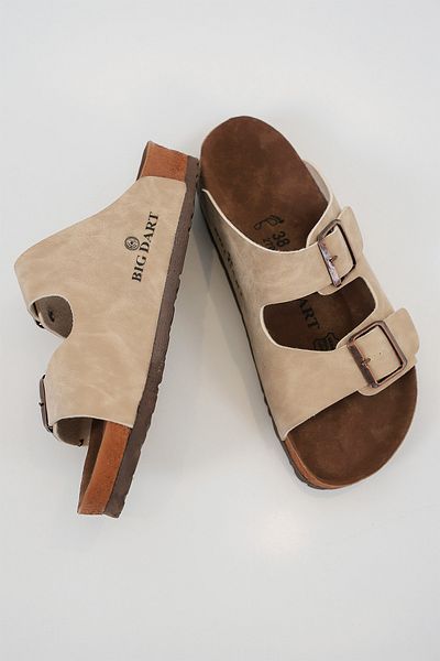 Bigdart Orthopädische Unisex-Hausschuhe – Beige 010182