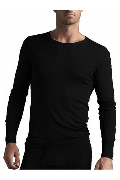 Line Smart Tutku Men's Black Thermal Undershirt Underwear