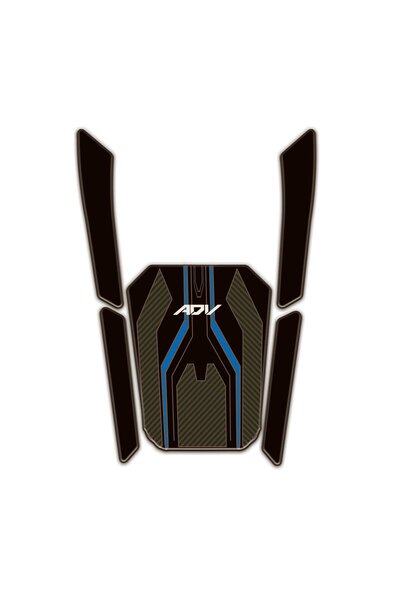 Redline Grafik Honda ADV 350 2023-2025 Uyumlu Mavi Siyah Tank Pad
