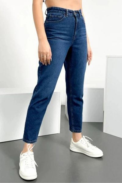 Bestenur Boyfriend Jeans 1445 - Σκούρο Μπλε