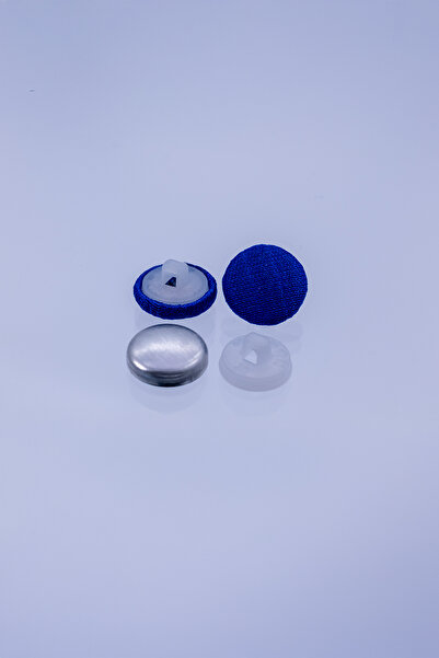 MİKRON Bombe Fabric Covering Button (White/1.000 Pcs / 11.50 mm)