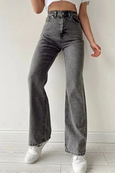 Bestenur Palazzo Jeans 1451 - Gray