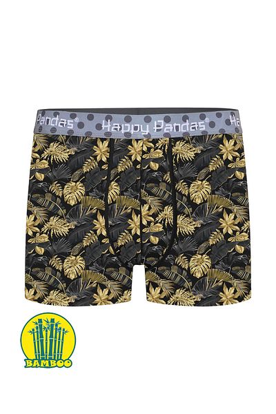 BRAINWEAR Men's 5 Pack Lycra Bamboo Digital Printed Boxers - Happy Pandas Creation