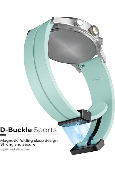 AWH Magnetic Silicone Watch Band, Quick Release, 16 22mm, Sport Strap for Men & Women
