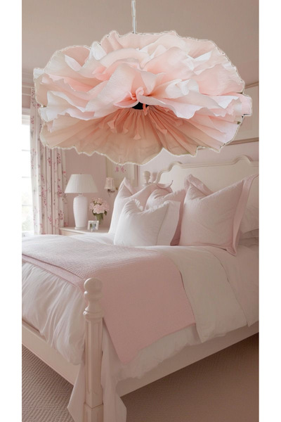 Luxora Beyaz - Pudra Bohem Model Sarkıt Avize - Salon, Yatak Odası Ve Çocuk Odası Için Aydınlatma