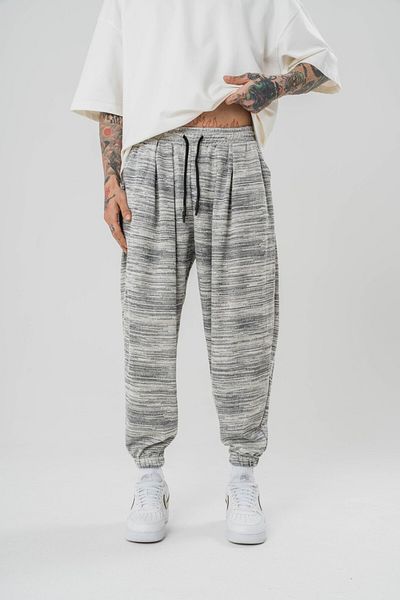 go gang own Foggy Pleated Shalwar with Elastic Waist and Legs
