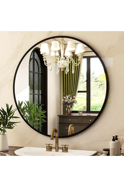 Generic 80*80 Aluminum Frame Wall Mirror, Perfect for Your Home Decor