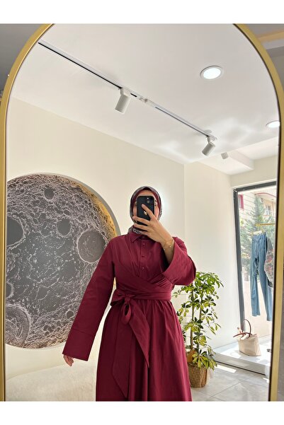 ELF Belden Bağlamalı Elbise